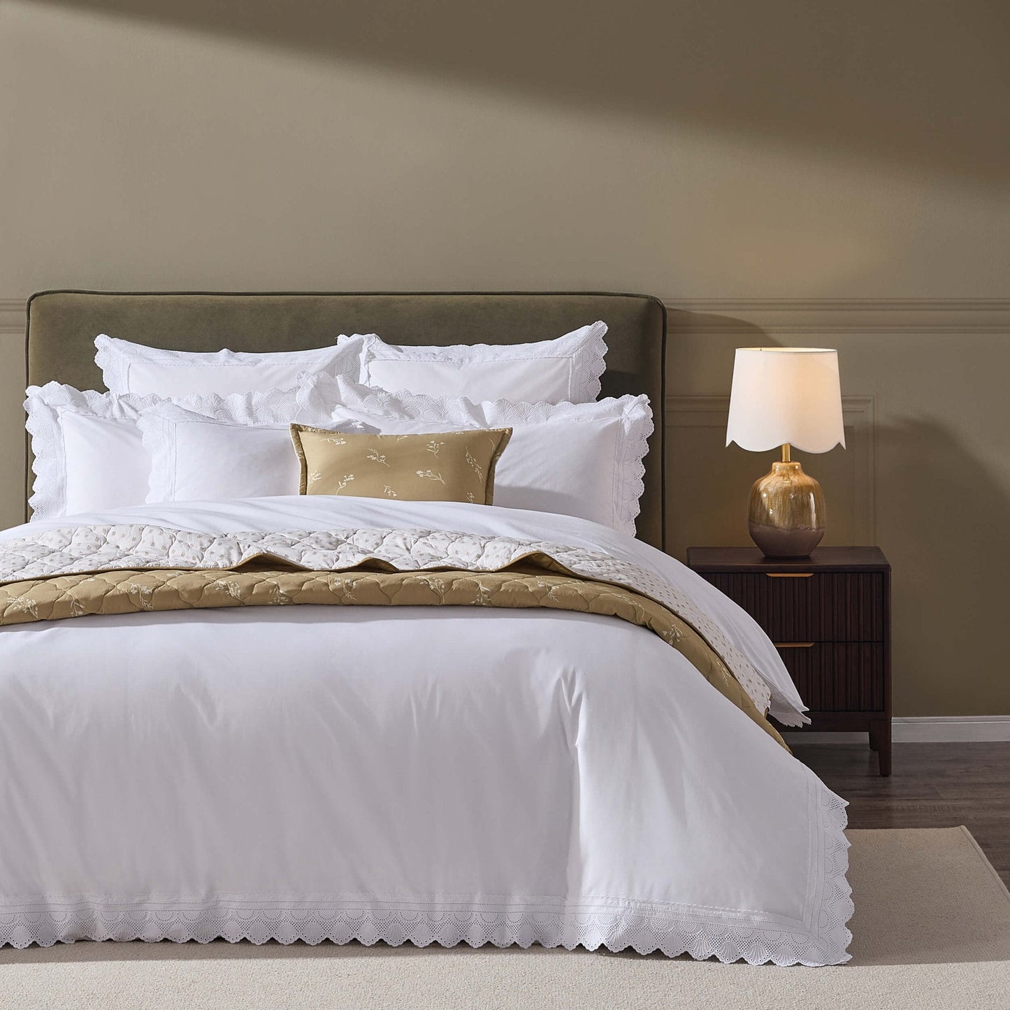 Alice 200 Thread Count Duvet Cover - White