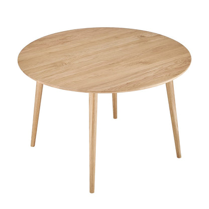 Heidi Solid Oak 4-6 Seater Round Dining Table - Natural