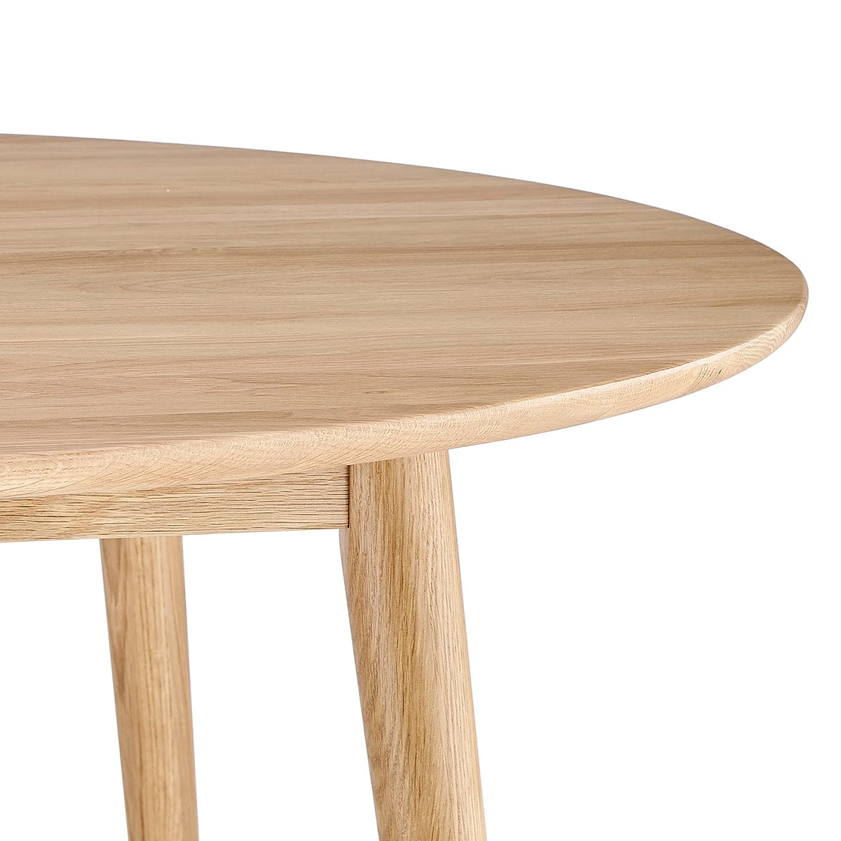 Heidi Solid Oak 4-6 Seater Round Dining Table - Natural
