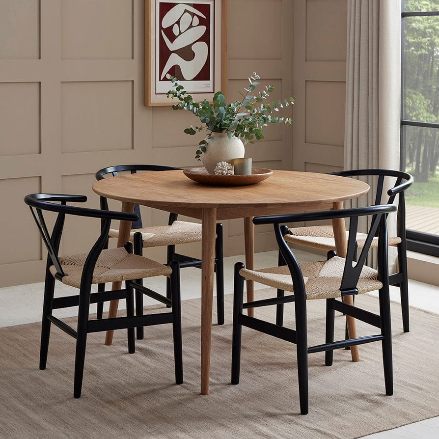 Heidi Solid Oak 4-6 Seater Round Dining Table - Natural