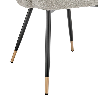 Lola Set of 2 Dining Chairs - Bouclé - Taupe