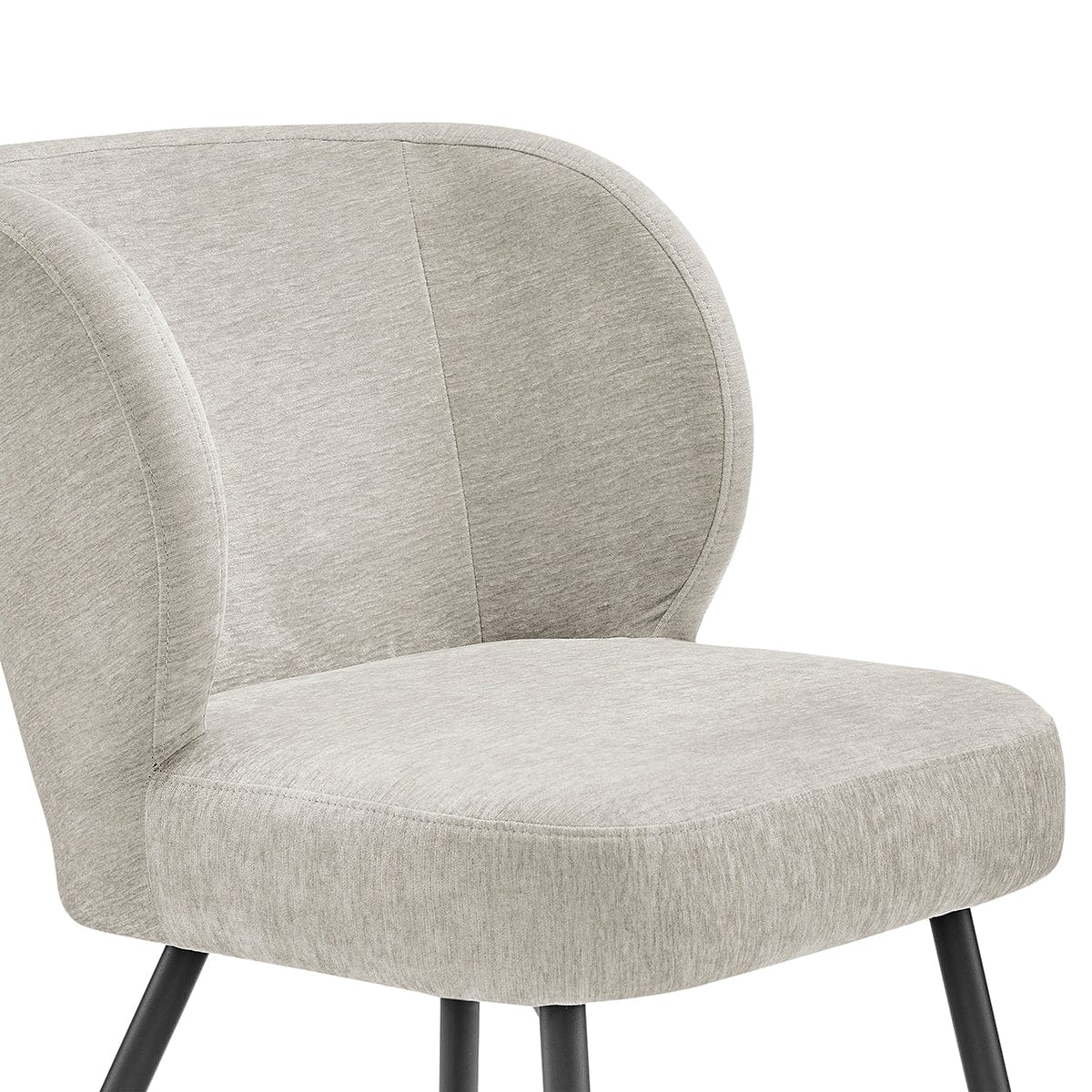 Mabel Set of 2 Dining Chairs - Chenille - Natural
