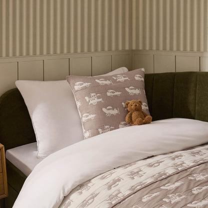 Morgan Transport Matelasse Cushion Cover and Bedspread Set - Taupe