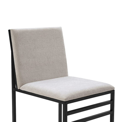 Rae Set Of 2 Dining Chairs - Chenille - Light Natural