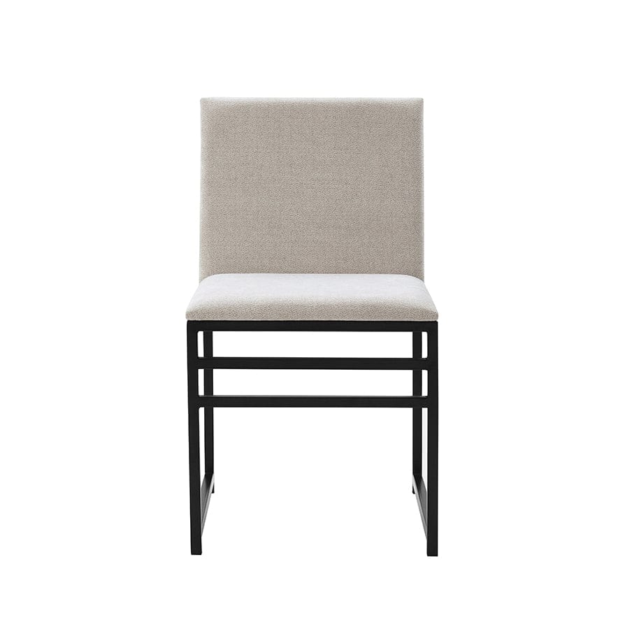 Rae Set Of 2 Dining Chairs - Chenille - Light Natural