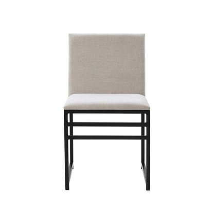 Rae Set Of 2 Dining Chairs - Chenille - Light Natural