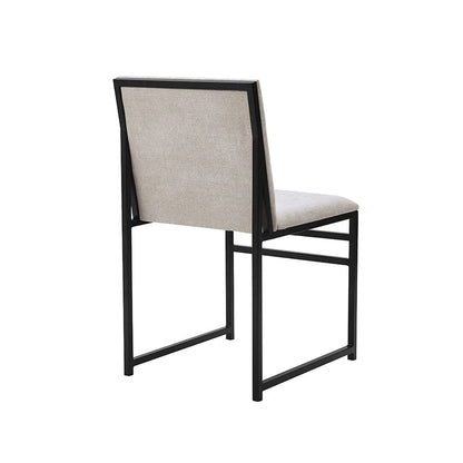 Rae Set Of 2 Dining Chairs - Chenille - Light Natural