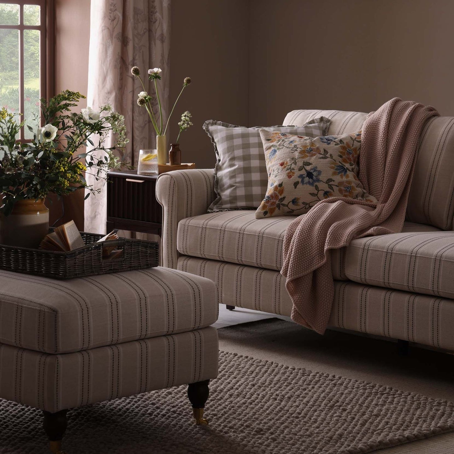 Sicily 3 Seater Sofa - Stripe